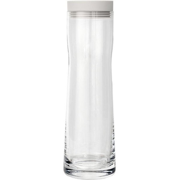 blomus Wasserkaraffe SPLASH Wasserkaraffe Moonbeam Edelstahl poliert Glas klar Silikon H, (kein-set)