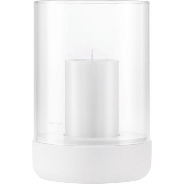 blomus Windlicht -CALMA- Glas Kerzenhalter, Stimmungslicht: modernes Deko-Design (1 St., SIZE L), Exklusive Betonoptik, Handgefertigt, Verschiedene Größen & Far