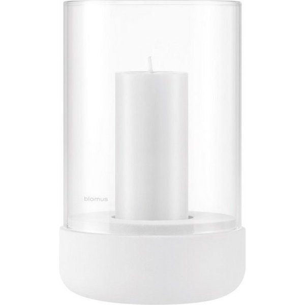 blomus Windlicht -CALMA- Glas Kerzenhalter, Stimmungslicht: modernes Deko-Design (1 St., SIZE M), Exklusive Betonoptik, Handgefertigt, Verschiedene Größen & Far