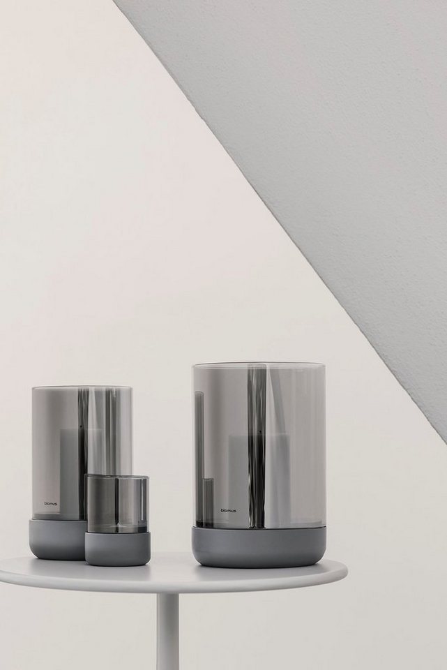 blomus Windlicht -CALMA- Glas Kerzenhalter, Stimmungslicht: modernes Deko-Design (1 St., SIZE M), Exklusive Betonoptik, Handgefertigt, Verschiedene Größen & Far – Bild 4 von 5