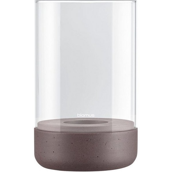blomus Windlicht -CALMA- Glas Kerzenhalter, Stimmungslicht: modernes Deko-Design (1 St), Exklusive Betonoptik, Handgefertigt, Verschiedene Größen & Farben