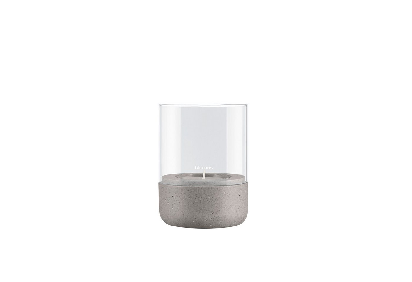 blomus Windlicht -CALMA- Glas Kerzenhalter, Stimmungslicht: modernes Deko-Design (1 St), Exklusive Betonoptik, Handgefertigt, Verschiedene Größen & Farben – Bild 2 von 3