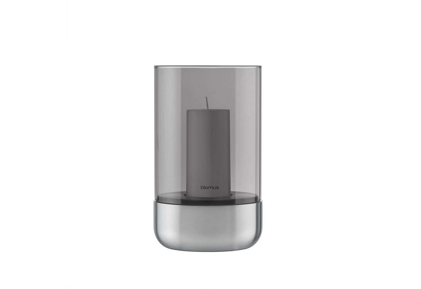 blomus Windlicht -CALMA- Kerzenhalter, Stimmungslicht: Design Edelstahloptik matt (1 St., 2er Set bei XS-Version), Glas/Edelstahl Kombination – Bild 2 von 4