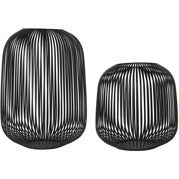 blomus Windlicht -LITO- 2er Set Laterne, Windlicht, Kerzenhalter (SET, 2 St., SIZE M,L), pulverbeschichtete Stahlstreben