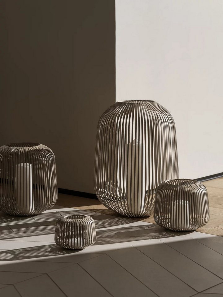 blomus Windlicht -LITO- Laterne, Windlicht, Kerzenhalter: Modernes Design (SIZE M, 1 St), pulverbeschichtete Stahlstreben – Bild 3 von 5