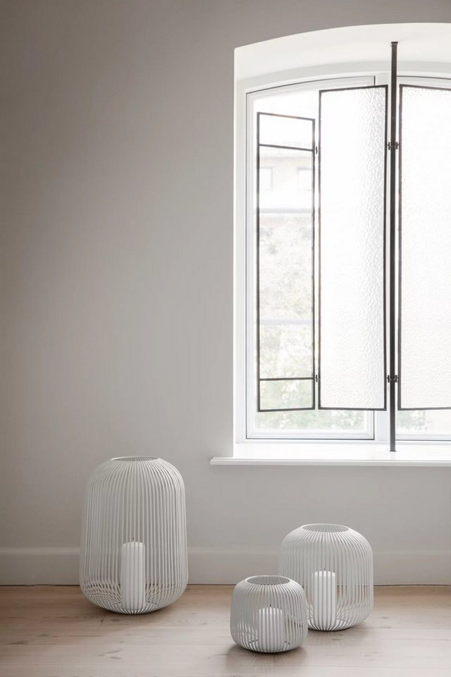 blomus Windlicht -LITO- Laterne, Windlicht, Kerzenhalter: Modernes Design (SIZE M, 1 St), pulverbeschichtete Stahlstreben – Bild 4 von 5