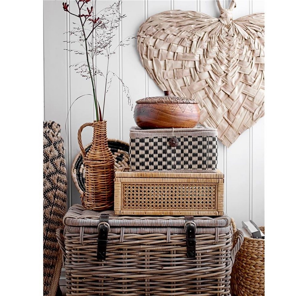 Bloomingville Aufbewahrungsbox Lally (2er Set, 1 St., Schachteln), Rattan Natur Dekobox Aufbewahrung – Bild 5 von 5