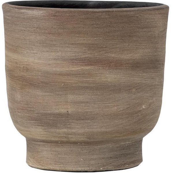 Bloomingville Blumentopf Venca Braun, Terrakotta, Deko-Blumentopf, 16 cm, Rustikales Design