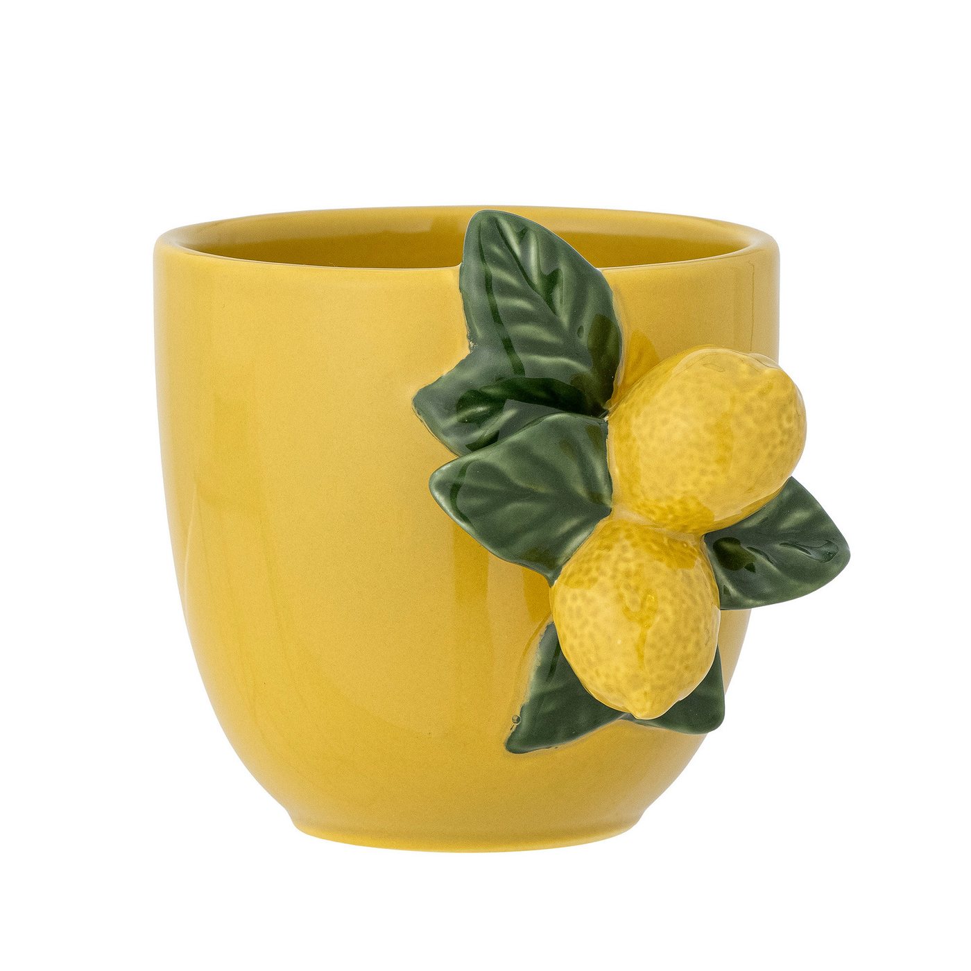 Bloomingville Tasse Limone, Steingut, mit handverzierten Zitronendetails – Bild 2 von 4