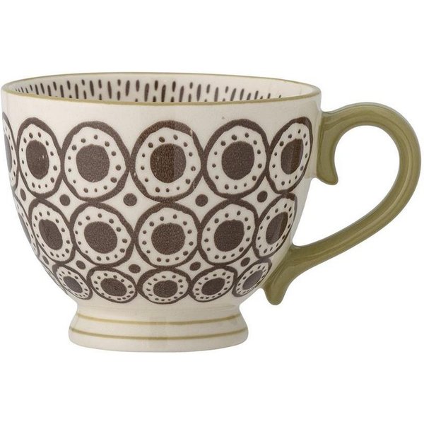 Bloomingville Tasse Maple Becher, Braun Steingut 420 ml Kaffeetasse Teetasse dänisches Design