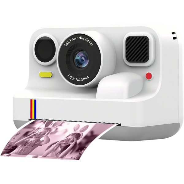 Blossom Digitalkamera Kinder Kamera 1080P 2,4" Display Kinder ab 3 Jahre Kinderkamera (48 MP, inkl. Front- & Rückkamera, Bluetooth-Druck, 1080P Video,MP3, Spiel