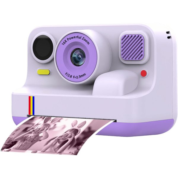 Blossom Digitalkamera Kinder Kamera 1080P 2,4" Display Kinder ab 3 Jahre Kinderkamera (48 MP, inkl. Front- & Rückkamera, Bluetooth-Druck, 1080P Video,MP3, Spiel