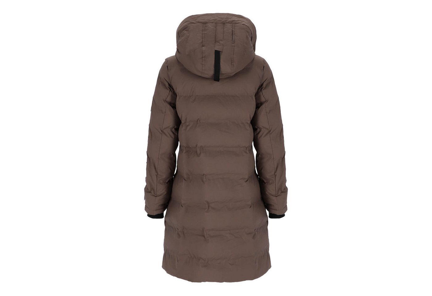 BLUE FLAME Steppmantel 60342 Damen Steppjacke Lang mit Kapuze und Chintzfutter – Bild 3 von 4