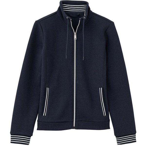 BLUE FLAME Sweatjacke 73033 Damen Freizeitjacke mit Stehkragen mit Kordel und Reißverschluss