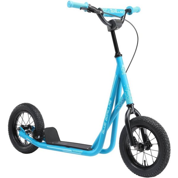 BLUE GORILLAZ Cityroller 12 Zoll, ab 8 Jahre, Kinder City Roller ab 109 cm, Jungen, Mädchen, Höhenverstellbar