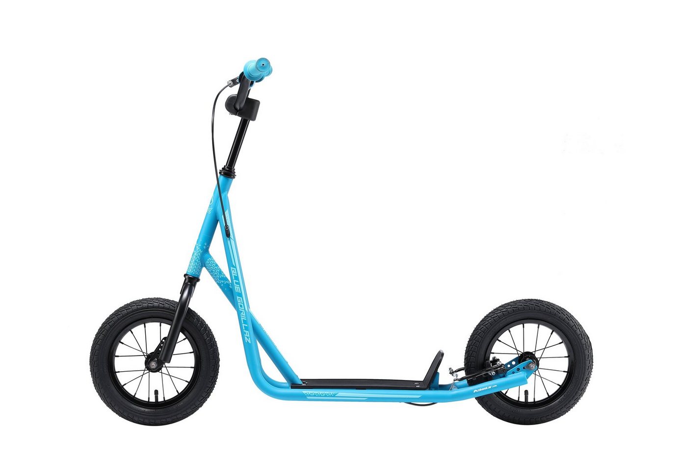 BLUE GORILLAZ Cityroller 12 Zoll, ab 8 Jahre, Kinder City Roller ab 109 cm, Jungen, Mädchen, Höhenverstellbar – Bild 2 von 5