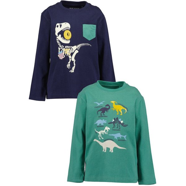 Blue Seven Langarmshirt (Packung, 2-tlg) Baumwolle