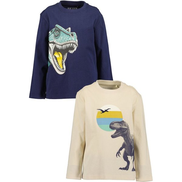 Blue Seven Langarmshirt (Packung, 2-tlg) Baumwolle