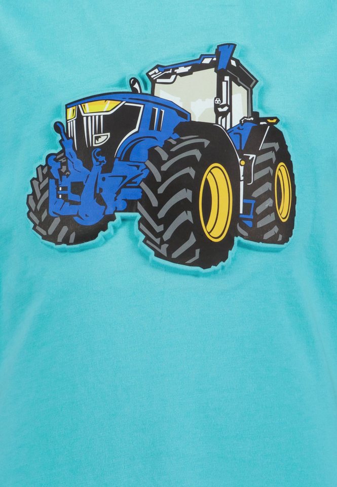 Blue Seven T-Shirt bequeme Passform, ohne Verschluss, bedruckte Optik – Bild 3 von 4