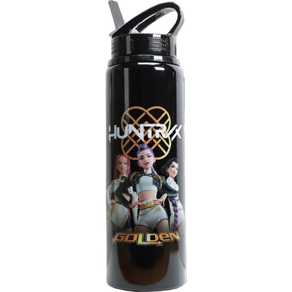 Blue Sky Designs Trinkflasche KPop Demon Hunters - Flip Top Trinkflasche (650ml) Golden