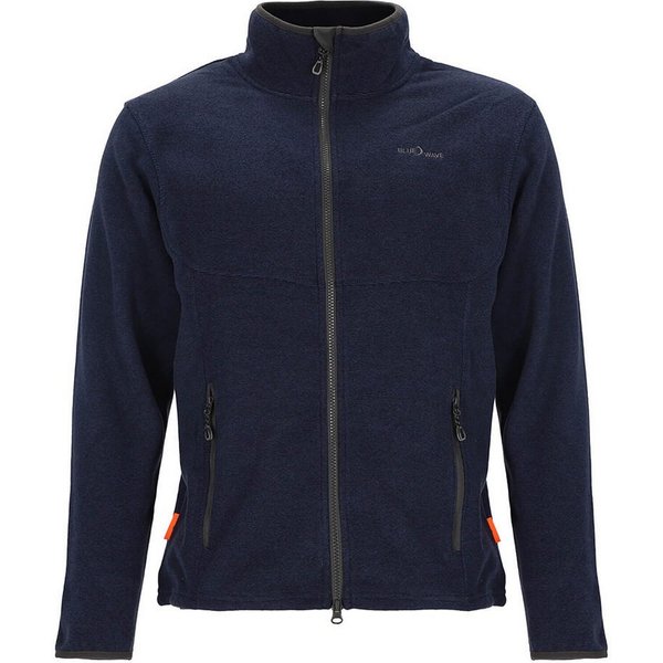 Blue Wave Fleecejacke Marco Herren Jacke Marco in Streifenoptik mit Stehkragen und Reißverschluss