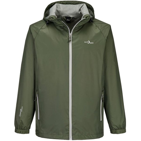 Blue Wave Funktionsjacke Fabian Herren Regenjacke - Wander- & Fahrradjacke inklusive Packsack Wasserdicht, Winddicht, Atmungsaktiv, Verschweißte Nähte, Mesh-Fut
