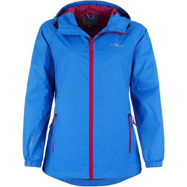 Blue Wave Funktionsjacke Fabienne Damen Regenjacke - Wander- & Fahrradjacke inklusive Packsack Wasserdicht, Winddicht, Atmungsaktiv, Verschweißte Nähte, Mesh-Fu