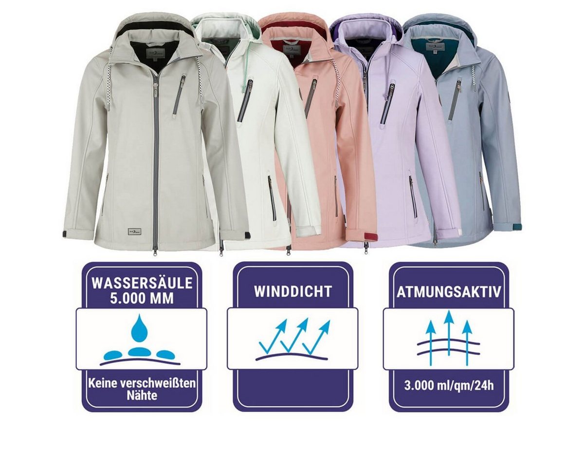 Blue Wave Softshelljacke Jessica Damen Jacke Jessica - Outdoorjacke mit Fleece-Innenfutter – Bild 4 von 4