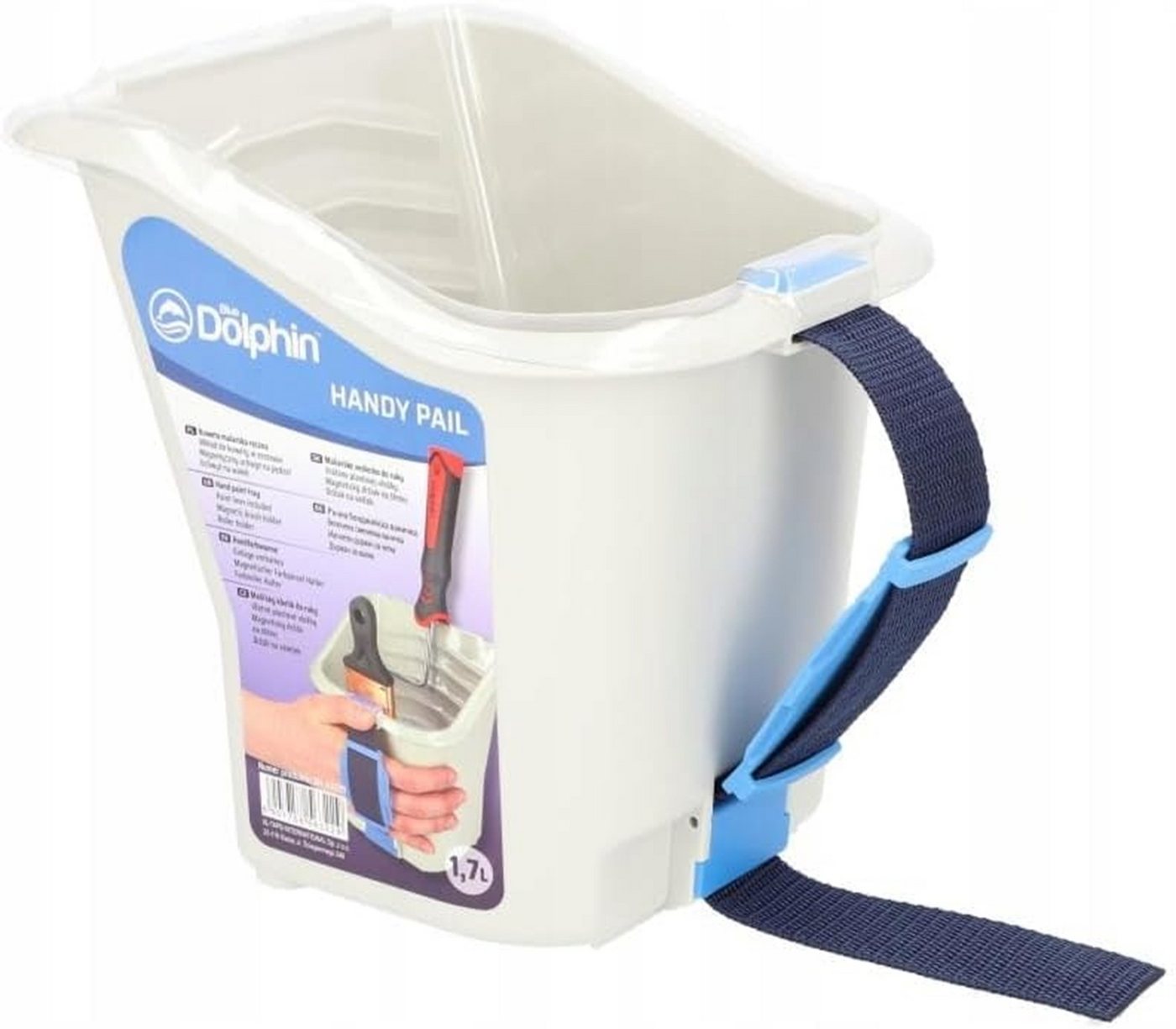 BlueDolphin Farbwanne Handy Pail 1,7L – Maler-Kübel mit Magnet und Einsatz, (1-tlg) – Bild 2 von 4