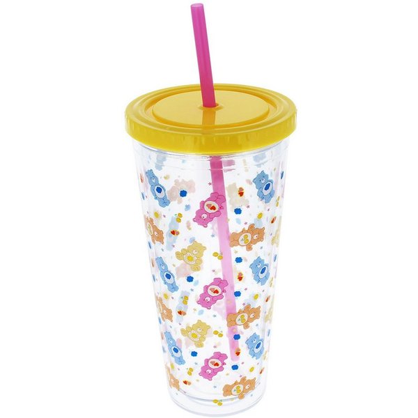 Blueprint Collections Becher Glücksbärchis - Becher mit Strohhalm (650ml)
