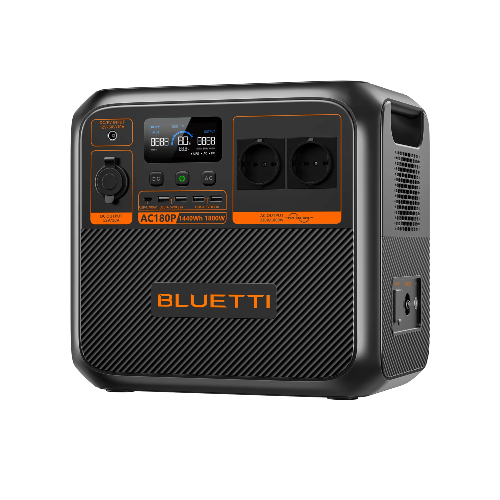 BLUETTI AC180P Tragbare Powerstation | 1800 W 1440 Wh – Bild 2 von 4