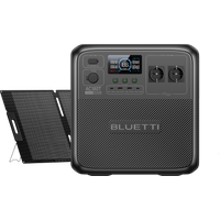 BLUETTI AC180T Powerstation | 2 austauschbare Batterien, 1.800 W, 1.433 Wh, AC180T+200 W Solar | 1800 W 1433 Wh | 200 W Solar-Kit