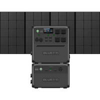 BLUETTI AC240 Tragbare Powerstation | 2400 W 1536 Wh, AC240+B210+350 W Solar | 2400W 3686Wh | 350 W Solar-Kit