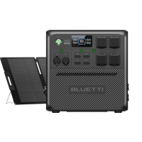 BLUETTI AC240 Tragbare Powerstation | 2400 W 1536 Wh, AC240+200 W Solar | 2400W 1536Wh | 200 W Solar-Kit