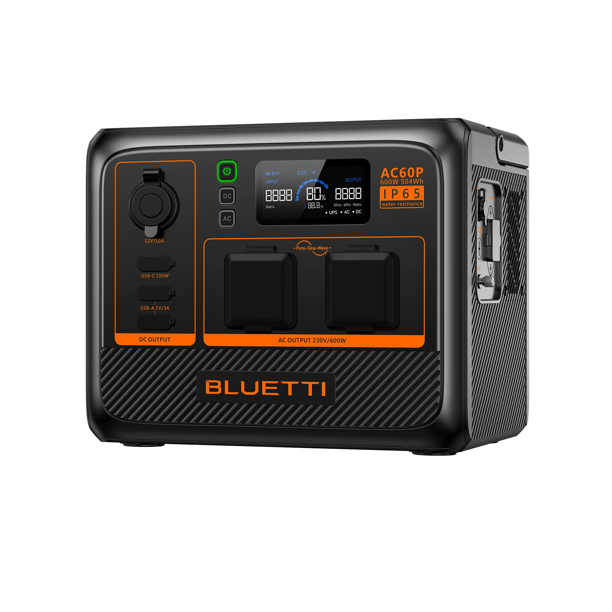 BLUETTI AC60P Tragbare Powerstation | 600 W 504 Wh – Bild 2 von 3