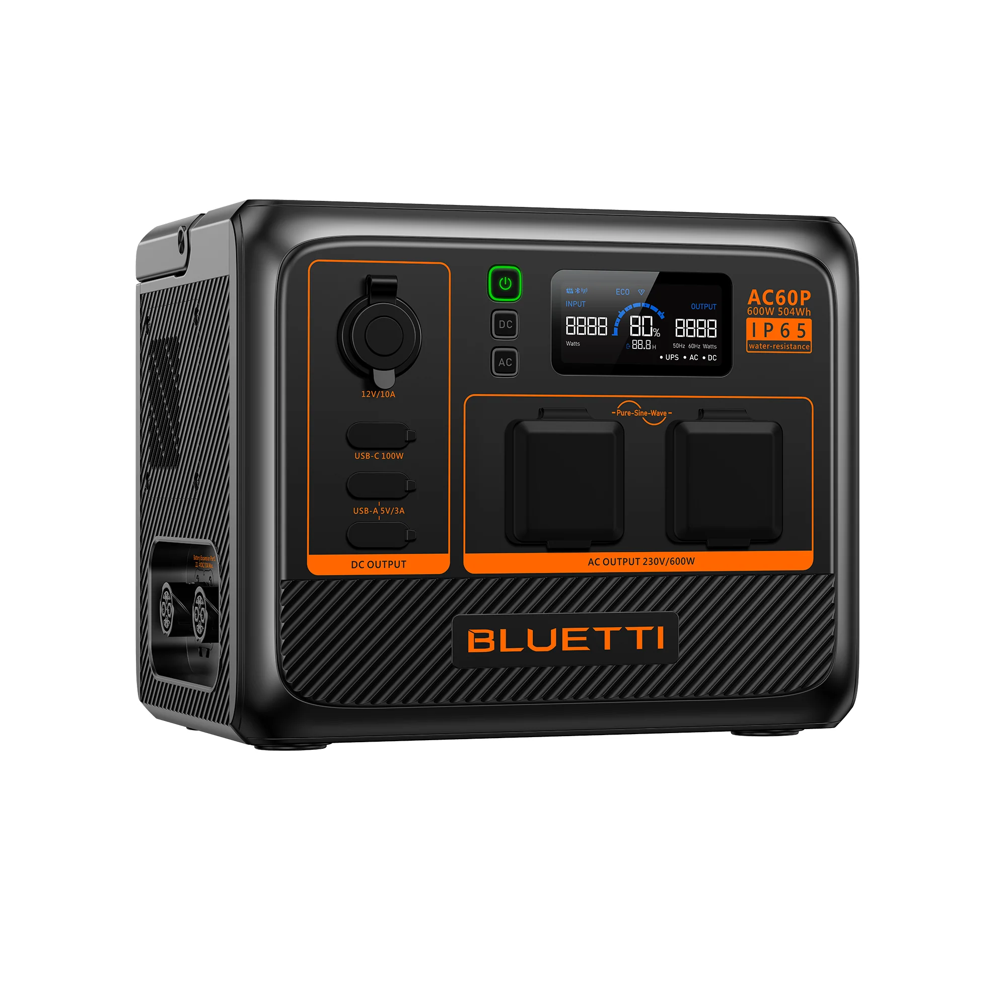 BLUETTI AC60P Tragbare Powerstation | 600 W 504 Wh – Bild 3 von 3