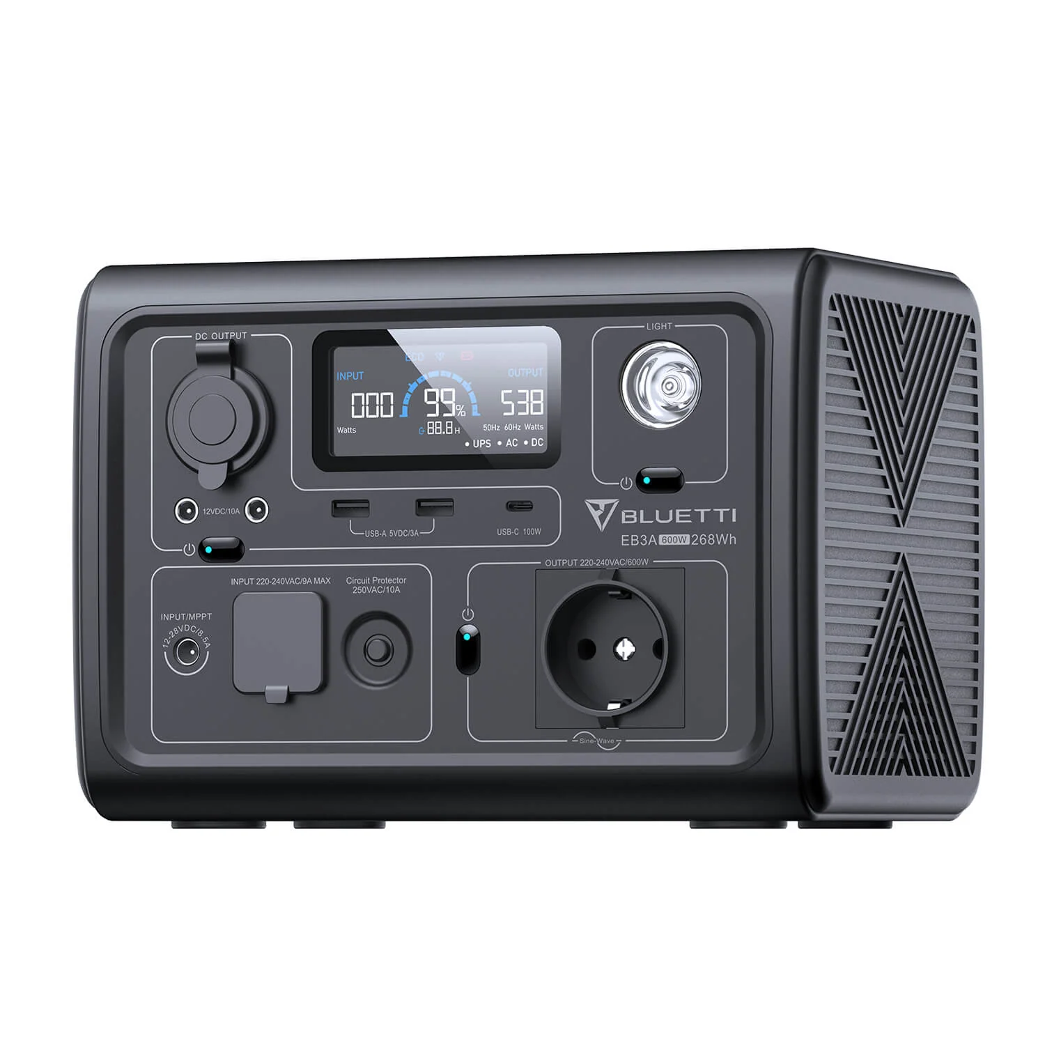 BLUETTI EB3A + SP120L Stromaggregat Solar – Bild 3 von 6