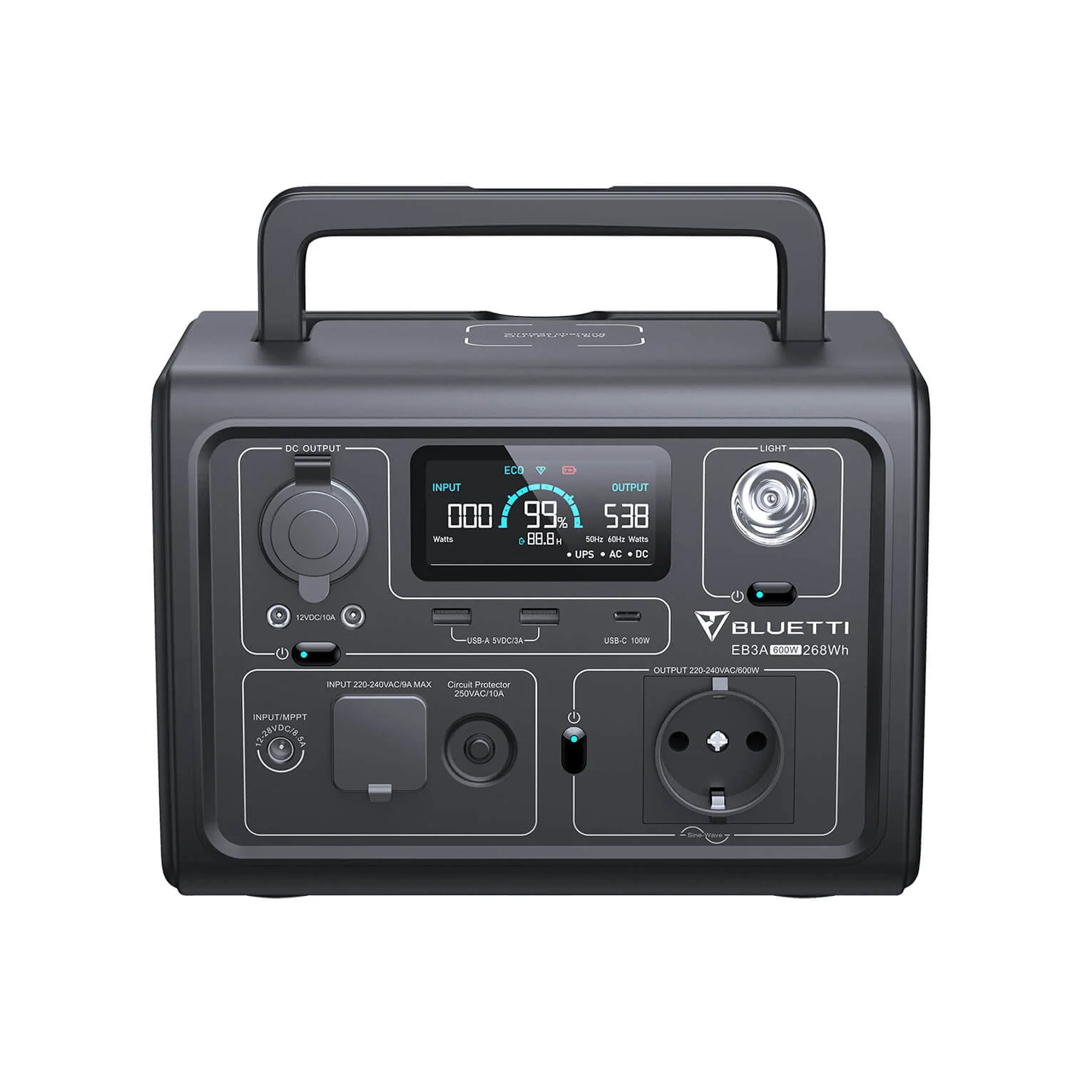 BLUETTI EB3A + SP120L Stromaggregat Solar – Bild 6