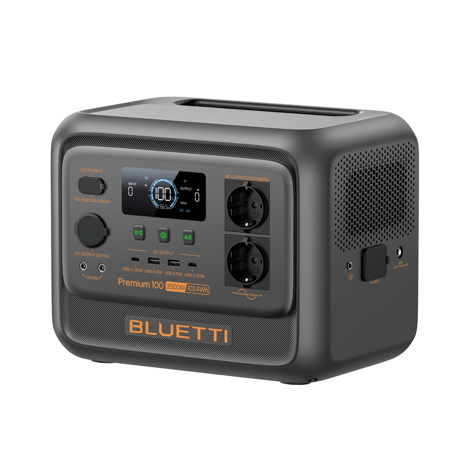 BLUETTI Premium 100 V2 Tragbare Powerstation | 2.000W 1.024Wh – Bild 2 von 6