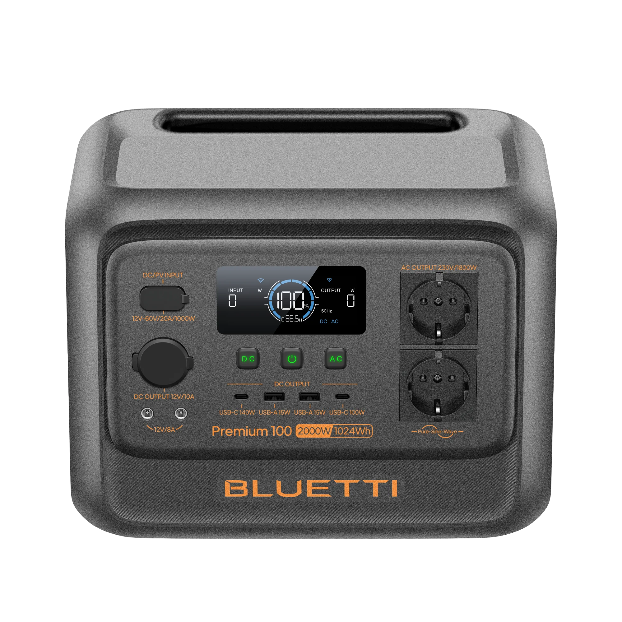 BLUETTI Premium 100 V2 Tragbare Powerstation | 2.000W 1.024Wh – Bild 3 von 6
