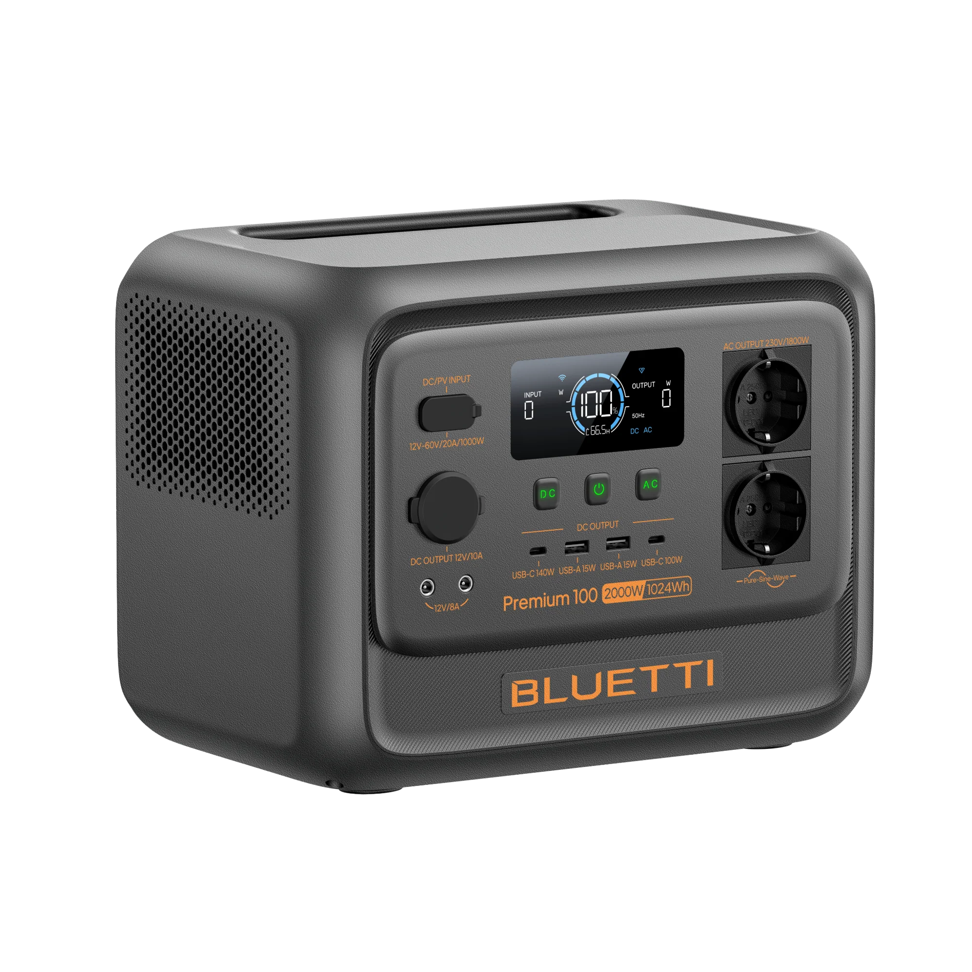 BLUETTI Premium 100 V2 Tragbare Powerstation | 2.000W 1.024Wh – Bild 4 von 6