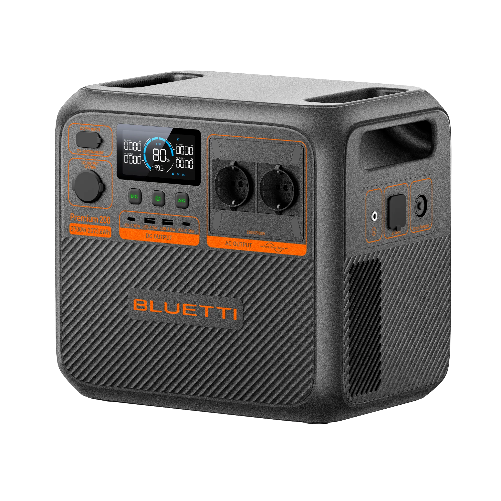 BLUETTI Premium 200 V2 Tragbare Powerstation | 2.700W 2.073,6Wh – Bild 4 von 6