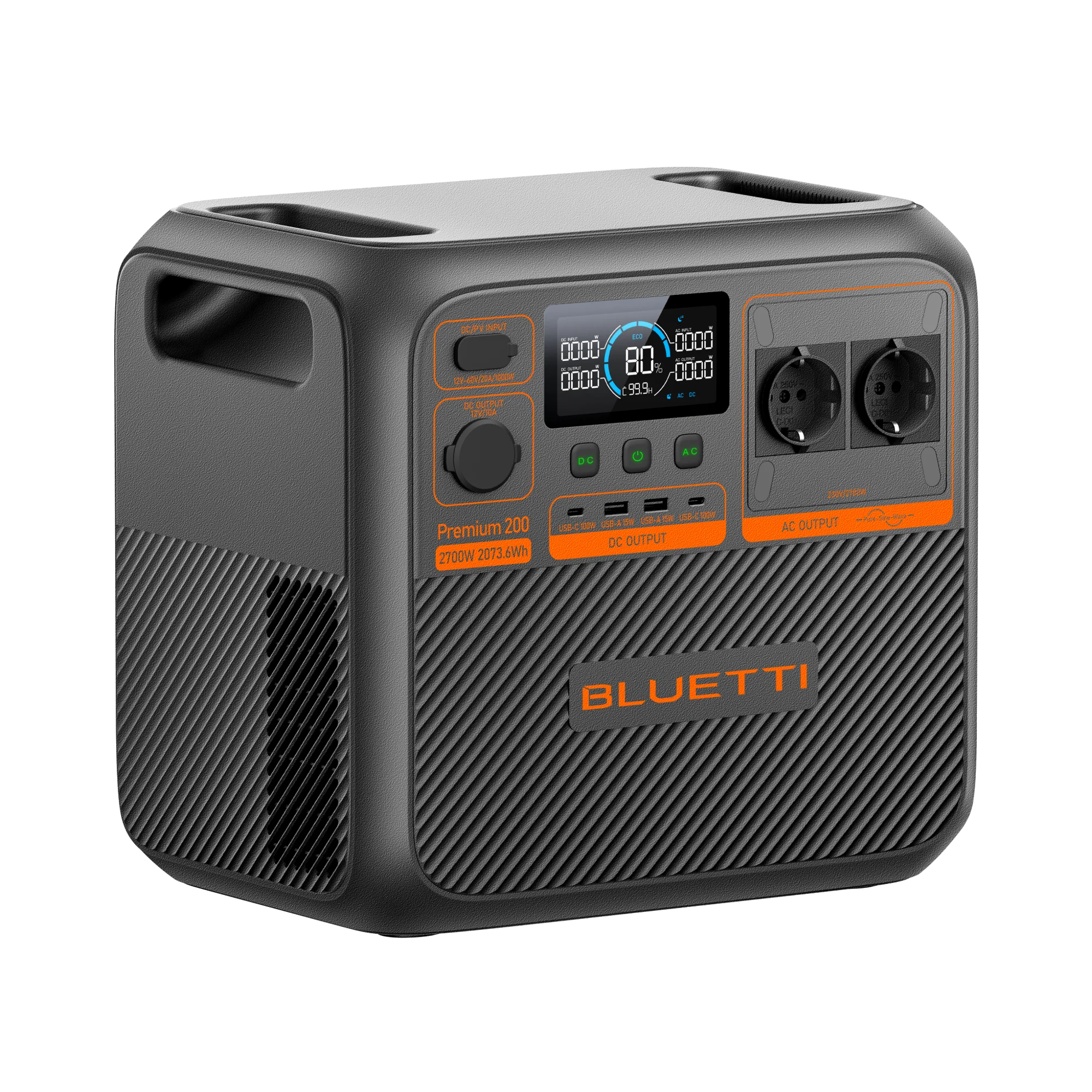 BLUETTI Premium 200 V2 Tragbare Powerstation | 2.700W 2.073,6Wh – Bild 6