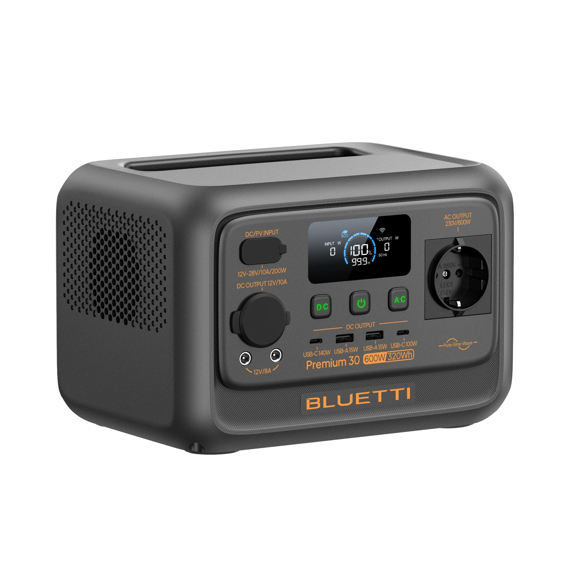 BLUETTI Premium 30 V2 Tragbare Powerstation | 600 W 320 Wh – Bild 4 von 6