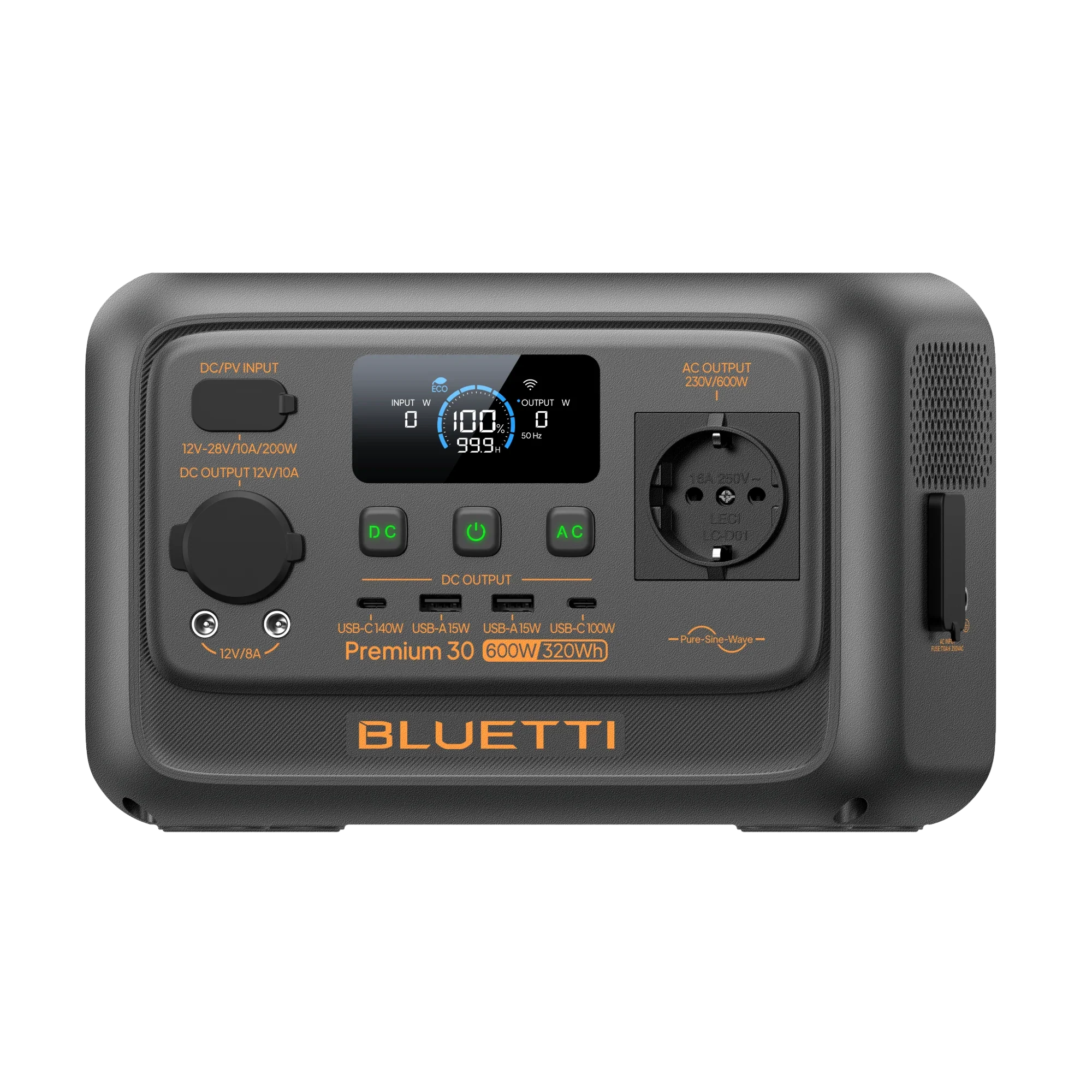 BLUETTI Premium 30 V2 Tragbare Powerstation | 600 W 320 Wh – Bild 5 von 6