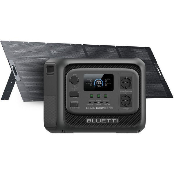 BLUETTI Stromerzeuger Elite 300 2400W/ 3014,4Wh Tragbare PowerStation (2026 Neu), 2,4 in kW, (LiFePO4 Batterie Backup mit 2400W AC Ausgängen (4800W Surge), Komp