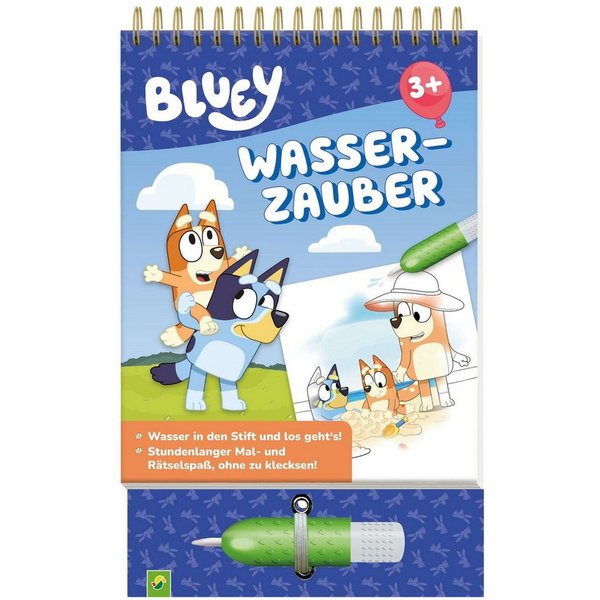 Bluey Malbuch Wasserzauber: Wassermalbuch ab 3 Jahren / Schwager & Steinlein Verlag