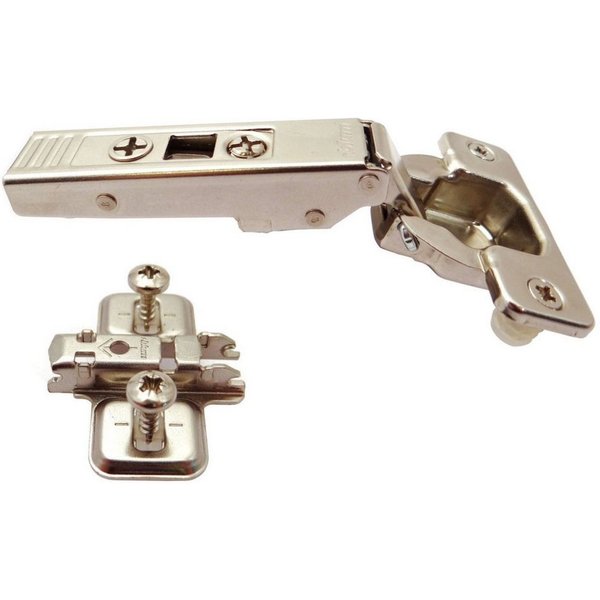 blum Möbelbeschlag CLIP Scharnier 107° Eckanschlag 75T1580 mit Kreuzmontageplat (10 St)