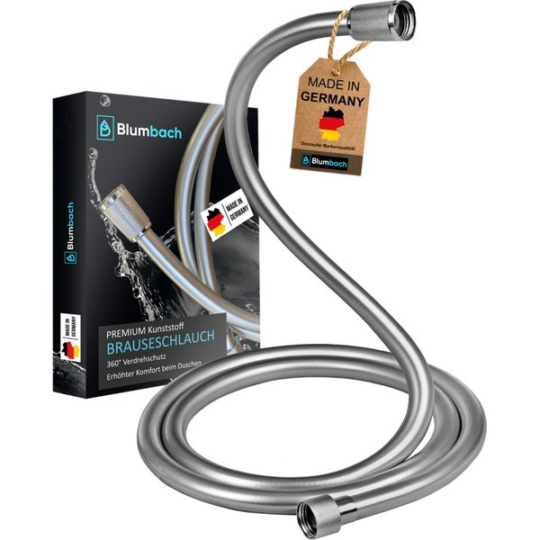 Blumbach Brauseschlauch - Premium Duschschlauch, MADE IN GERMANY- in 3 verschiedenen Längen, (MADE IN GERMANY- in 3 verschiedenen Längen - Trinkwassergeprüft na