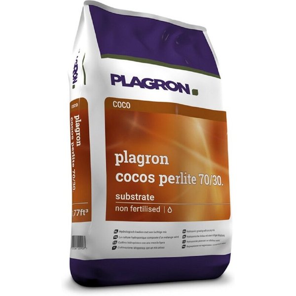 Plagron Blumenerde Plagron Cocos Perlite 70/30, mit 70 Prozent Kokosfasern und 30 Prozent Perlit, 50 Liter